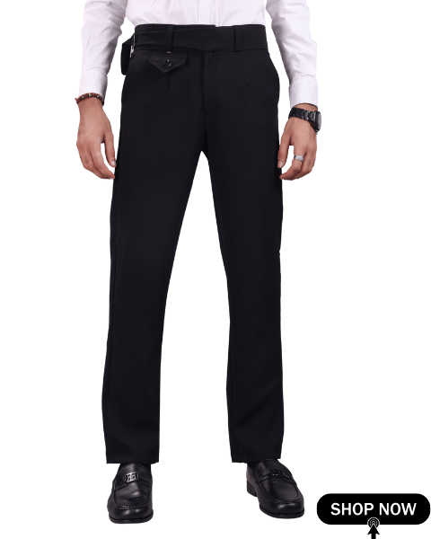     			Woozie Regular Men's Formal Trouser - Black ( Pack of 1 )