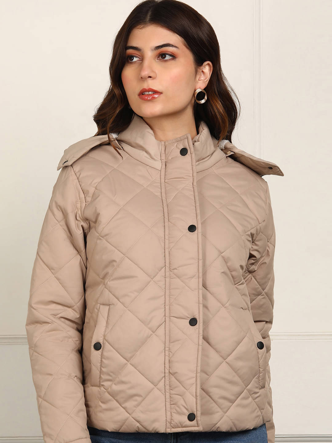 XFOX - Polyester Brown Quilted/Padded Jackets XFOX - Polyester Brown Quilted/Padded Jackets