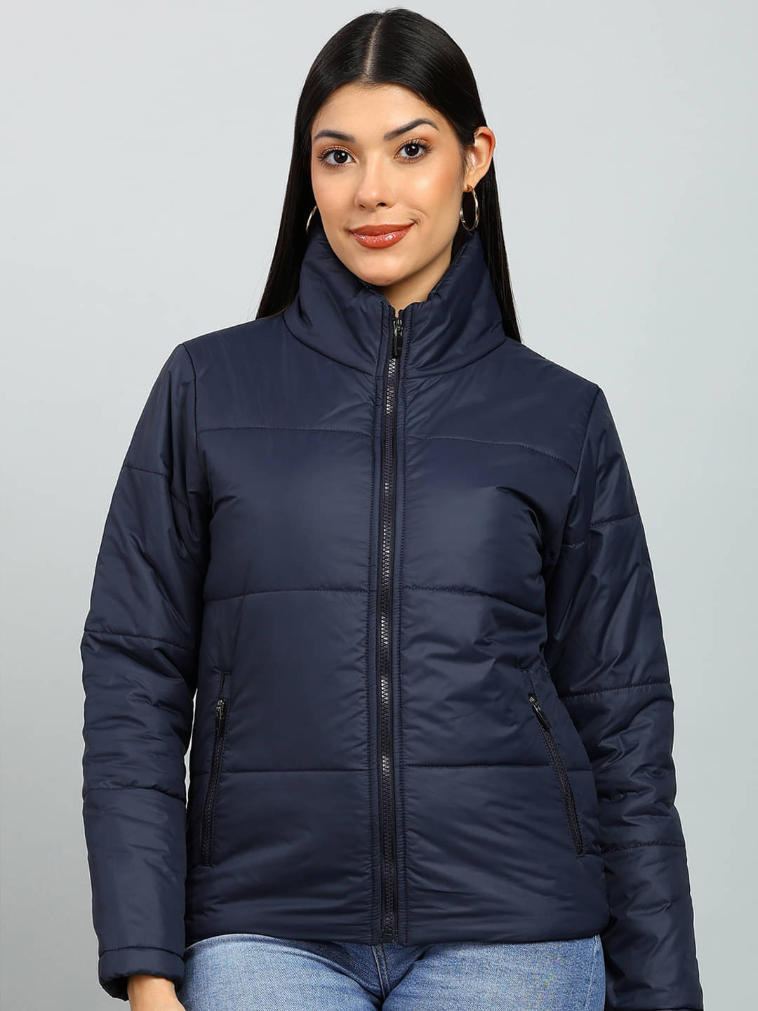 XFOX - Polyester Navy Quilted/Padded Jackets XFOX - Polyester Navy Quilted/Padded Jackets