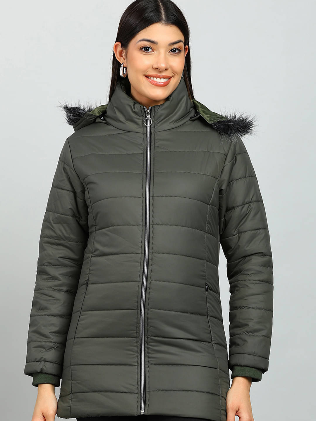 XFOX Women Quilted Jacket ( Olive ) XFOX Women Quilted Jacket ( Olive )