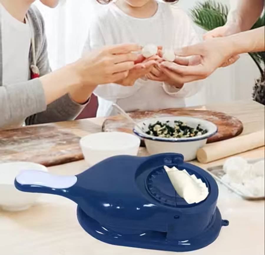     			analog kitchenware 2 in 1 Skin Dumpling Puri Press / Samosa / Ghughra / Gujiya /Momo's Maker Machine Set Of 1 PIC