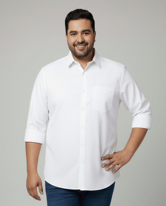 wishtara Cotton Blend Regular Fit Full Sleeves Men's Formal Shirt - Off-White ( Pack of 1 ) wishtara Cotton Blend Regular Fit Full Sleeves Men's Formal Shirt - Off-White ( Pack of 1 )