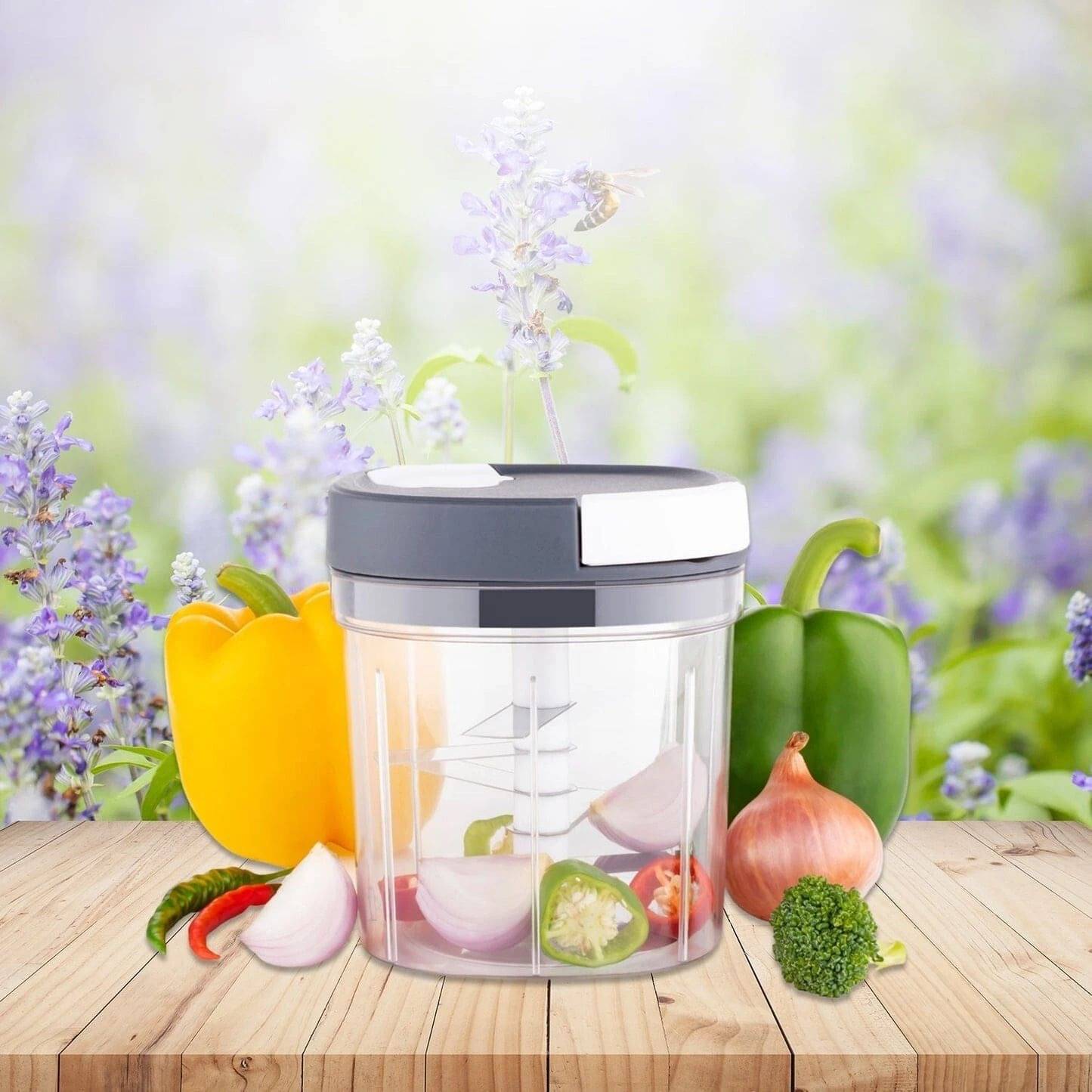     			2 in 1 Handy Chopper & Slicer for Fruits, Veggies & Cheese Vegetable Chopper (1 pc Handy Chopper)