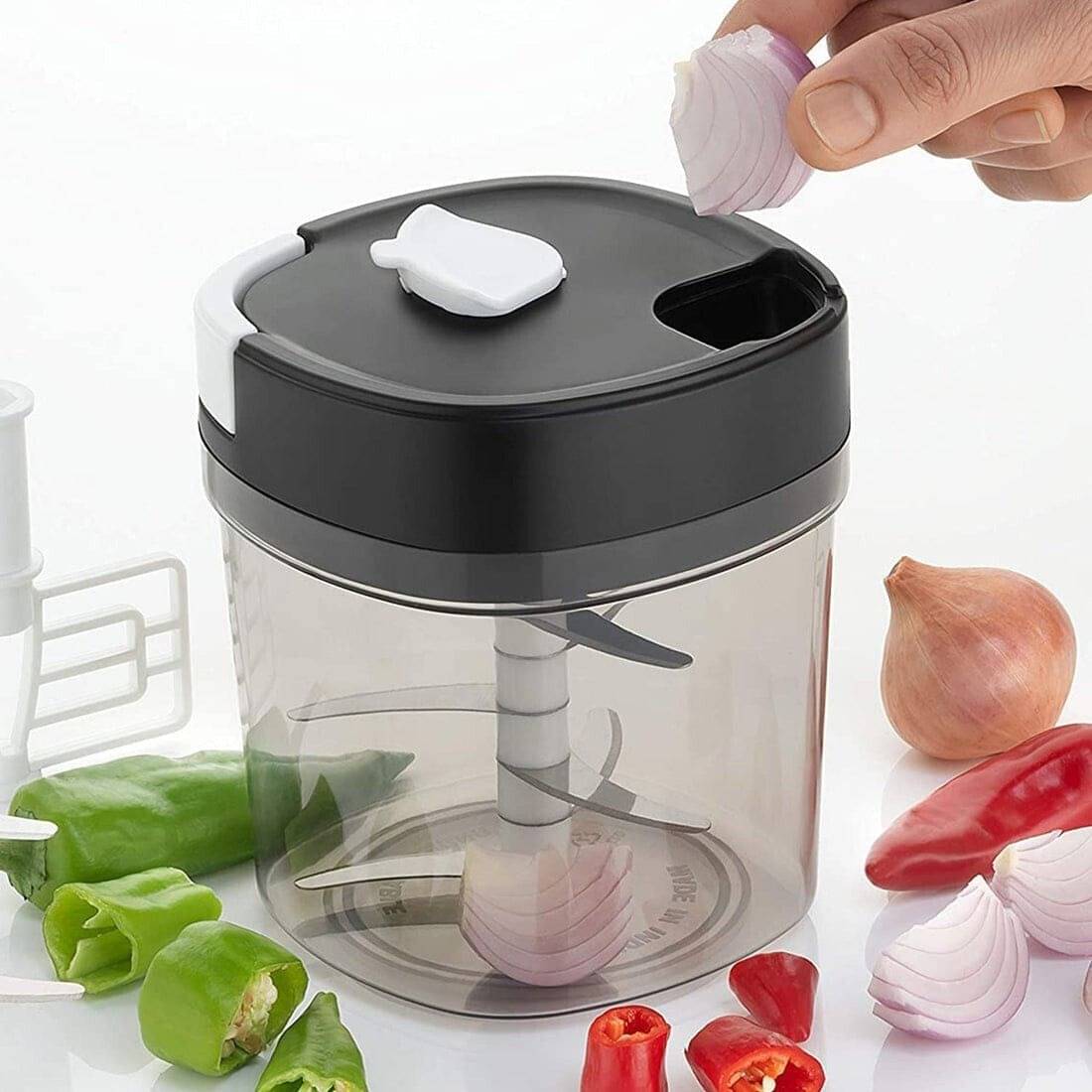     			2 in 1 Handy Chopper & Slicer for Fruits, Veggies, Cheese & Kitchen Use Vegetable & Fruit Chopper (1 Pc 2 in 1 Handy Chopper)