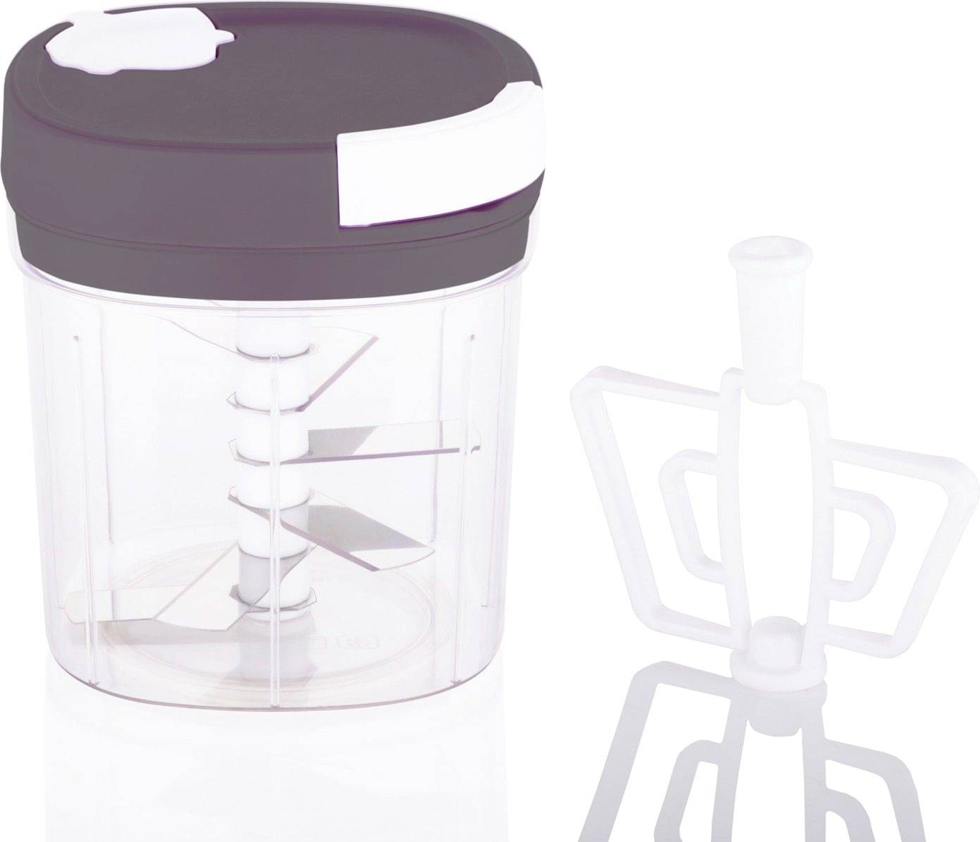 2 in 1 Handy Chopper and Slicer, chopping and Slicing of Vegetable & Fruit Chopper (1 X Grey Handy Chopper) 2 in 1 Handy Chopper and Slicer, chopping and Slicing of Vegetable & Fruit Chopper (1 X Grey Handy Chopper)