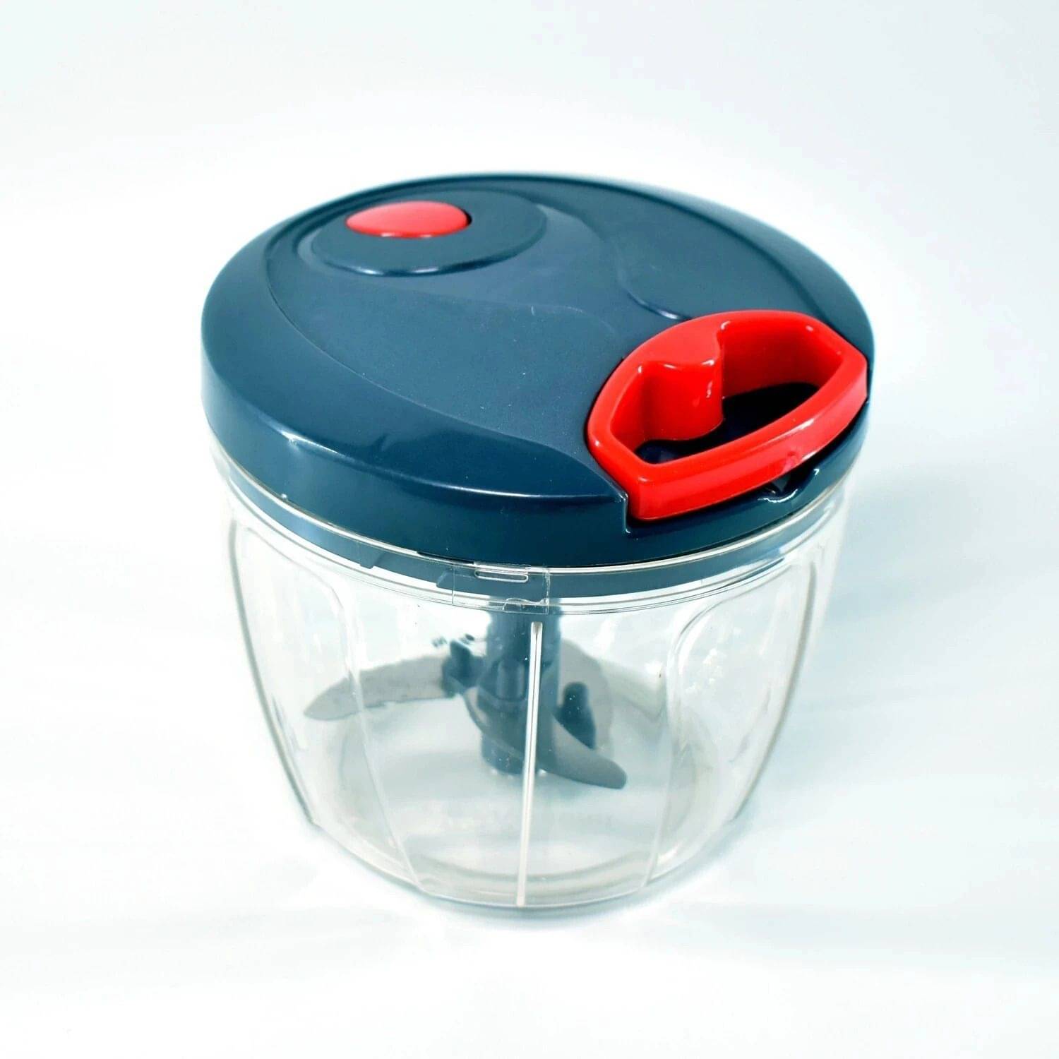 750ML Manual Hand Held Vegetable Chopper | Stainless Steel 5 Blades Chopper | Vegetable & Fruit Chopper (1 X 750 ML Handy Chopper) 750ML Manual Hand Held Vegetable Chopper | Stainless Steel 5 Blades Chopper | Vegetable & Fruit Chopper (1 X 750 ML Handy Chopper)