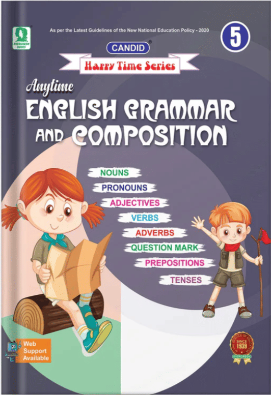     			ANYTIME ENGLISH GRAMMAR AND COMPOSITION CLASS 5