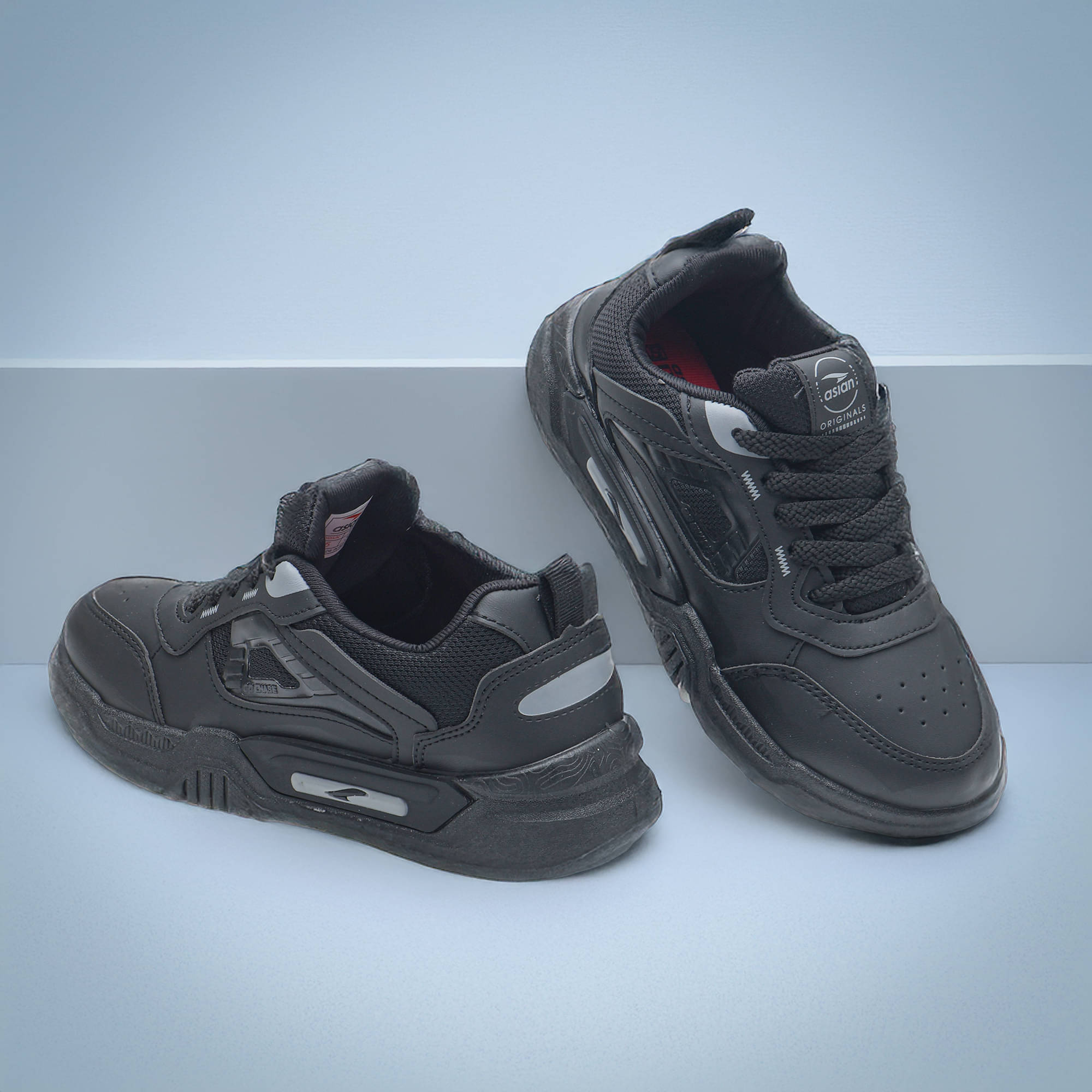     			ASIAN Black Women's Sneakers