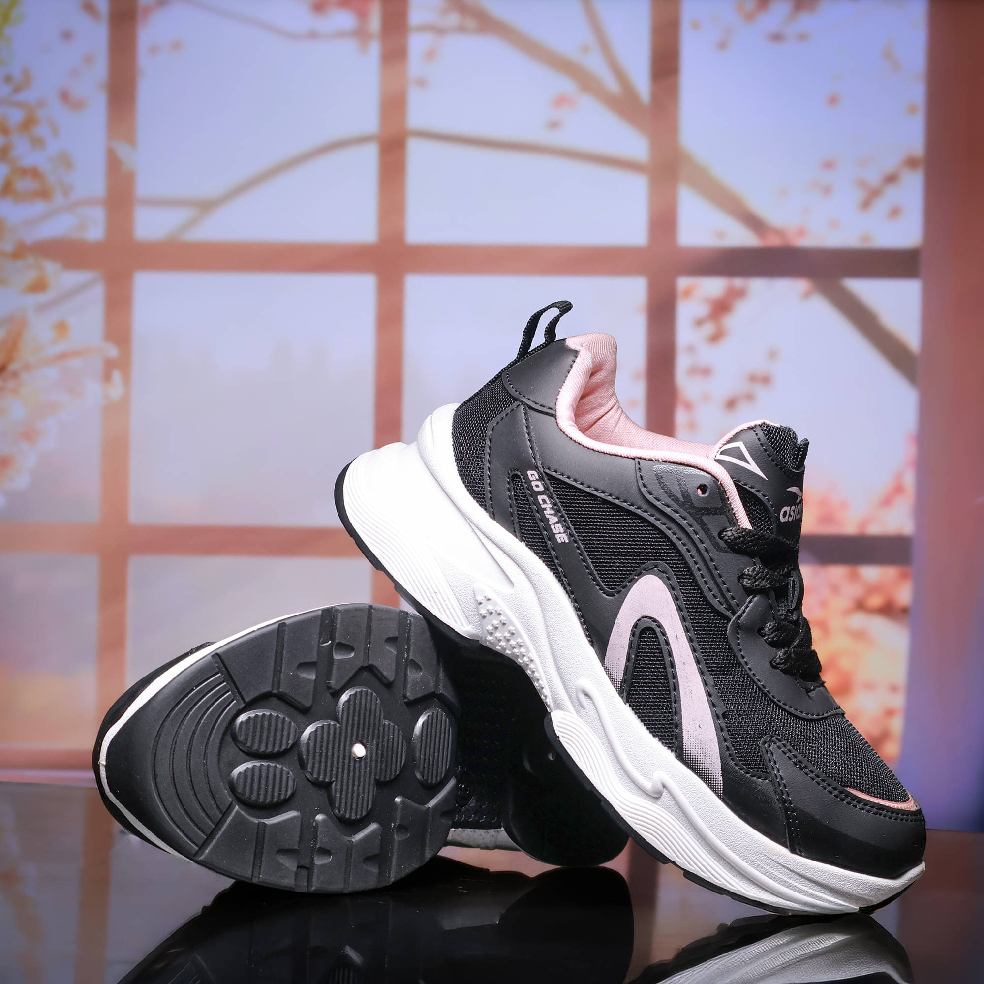 ASIAN Black Women's Sneakers     			ASIAN Black Women's Sneakers