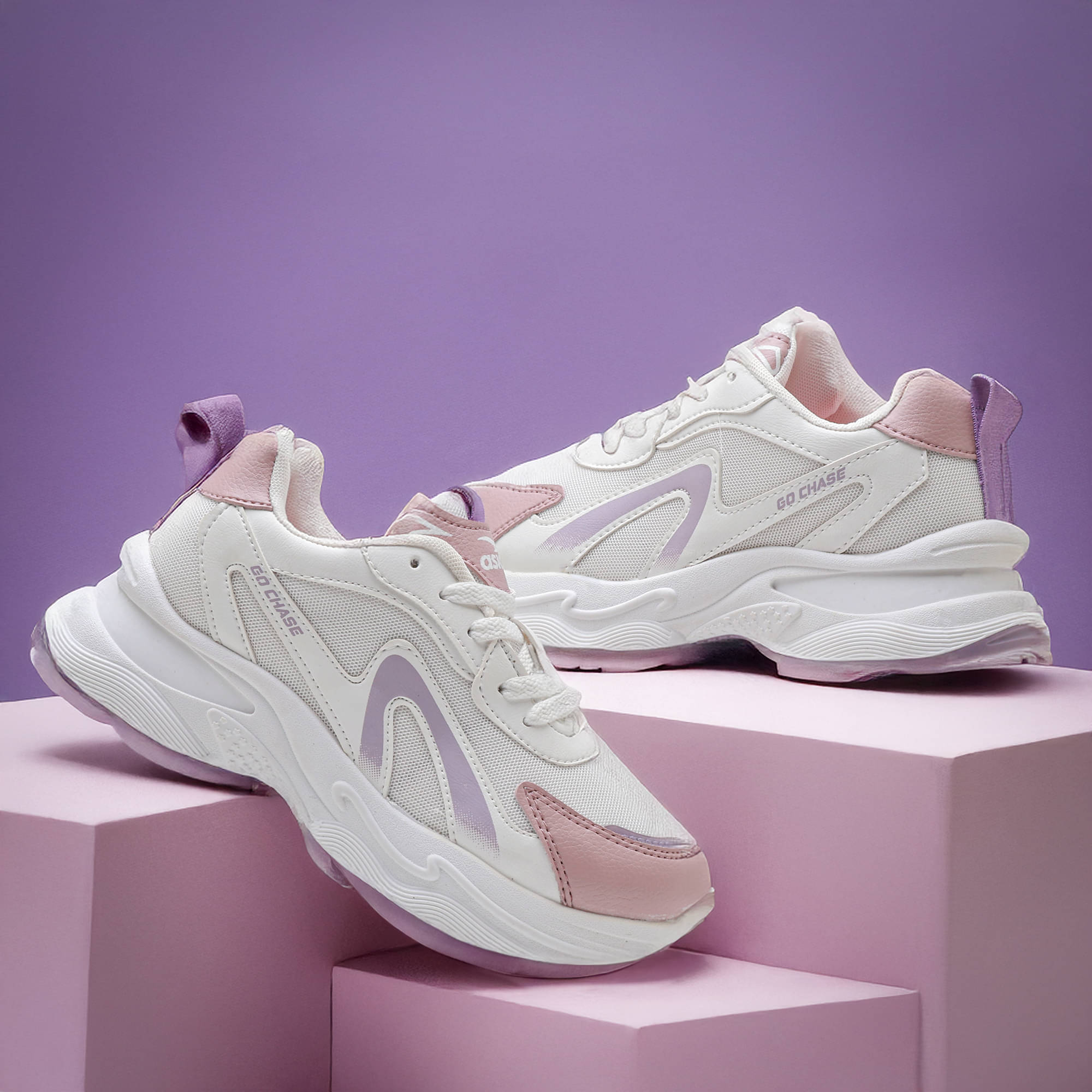     			ASIAN Purple Women's Sneakers