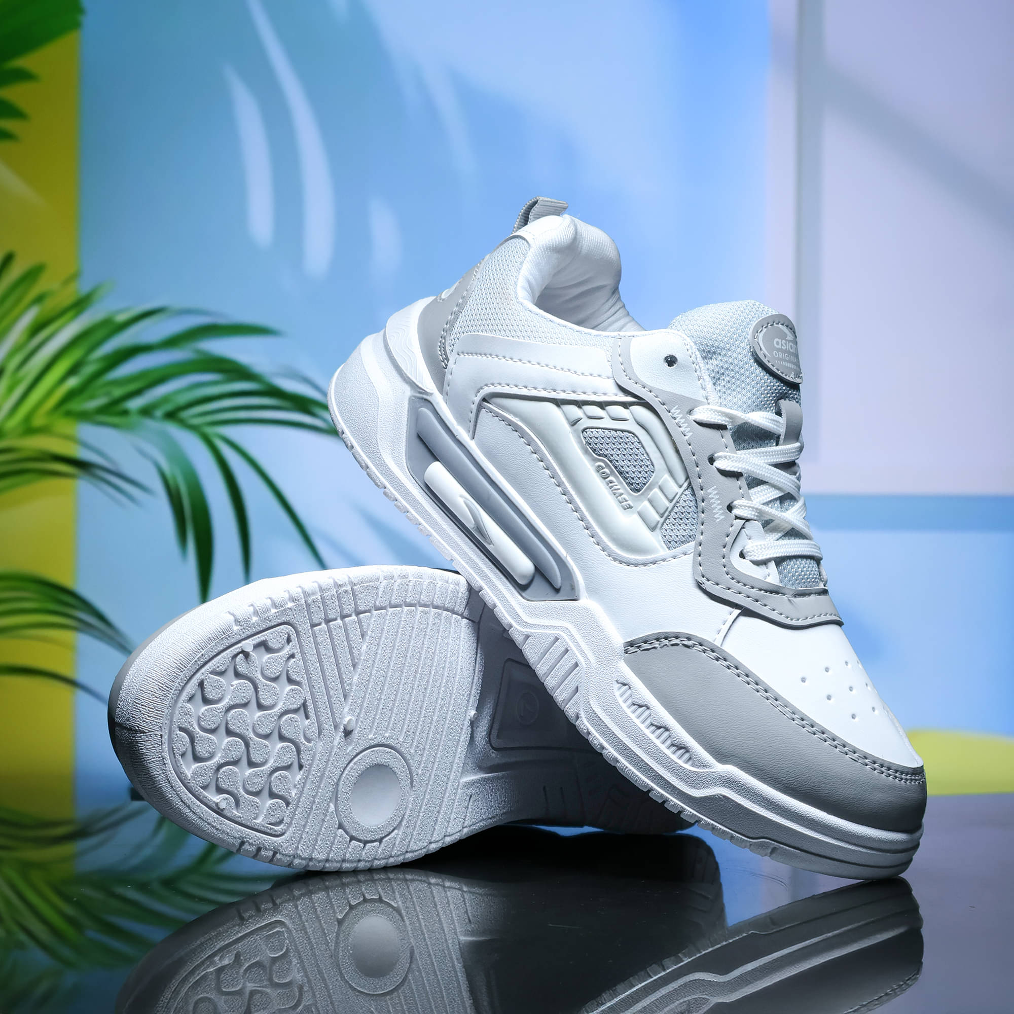     			ASIAN SHADOW-03 Light Grey Men's Sneakers