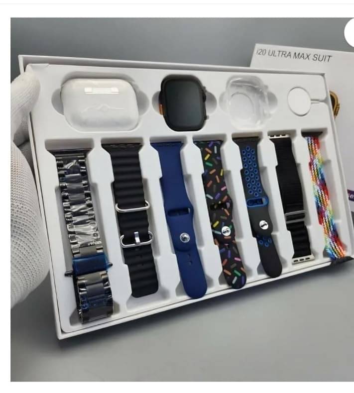    			AVYA I20 Ultra MAX Suit Watch Digital Smart Watches Perfect for Gift Elegance Look 10-in-1 Bluetooth Calling SMARTWATCH Set with AMOLED Display and Multiple Sports Modes