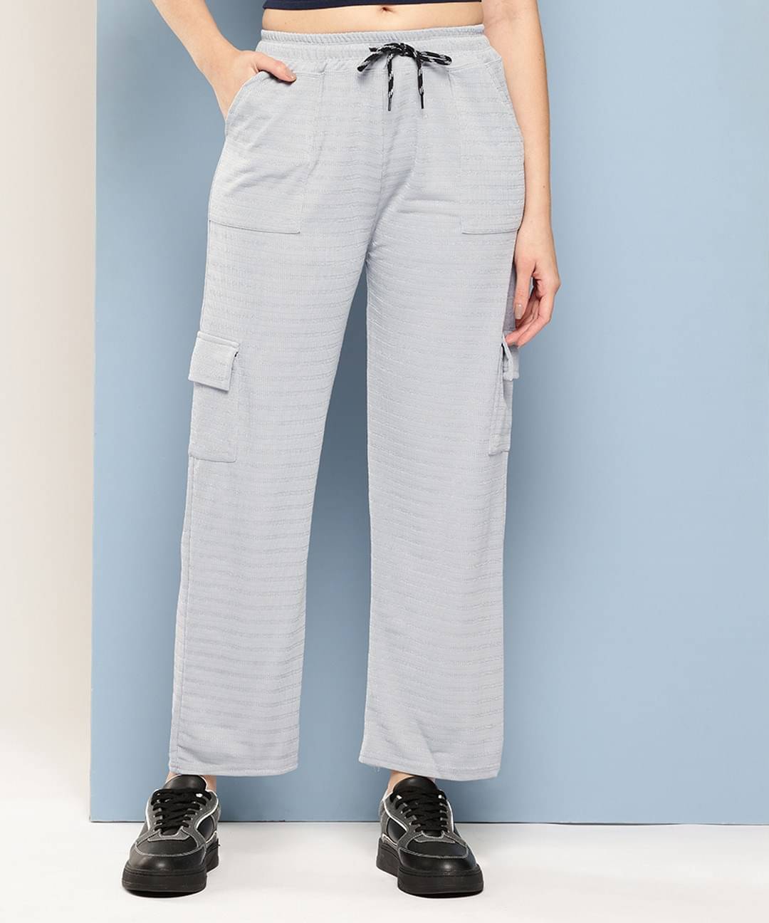     			Aarika Pack of 1 Girls Polyester Pants ( Grey )