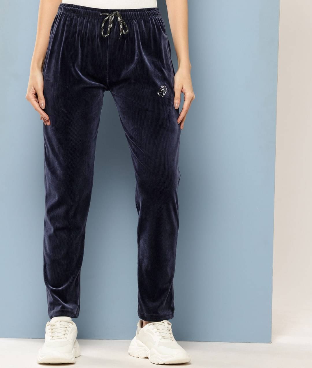     			Aarika Pack of 1 Girls Velvet Pants ( Blue )
