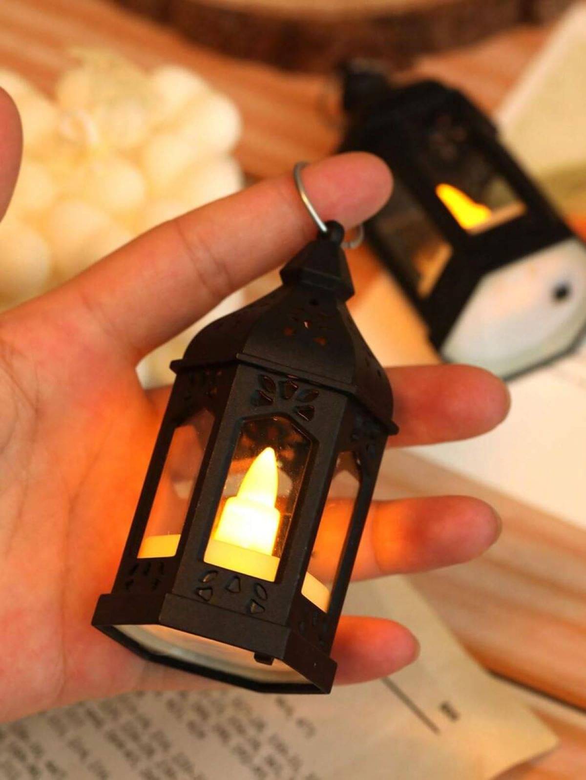     			Adorazone Black LED Tea Light Candle 10 cm ( Pack of 3 )