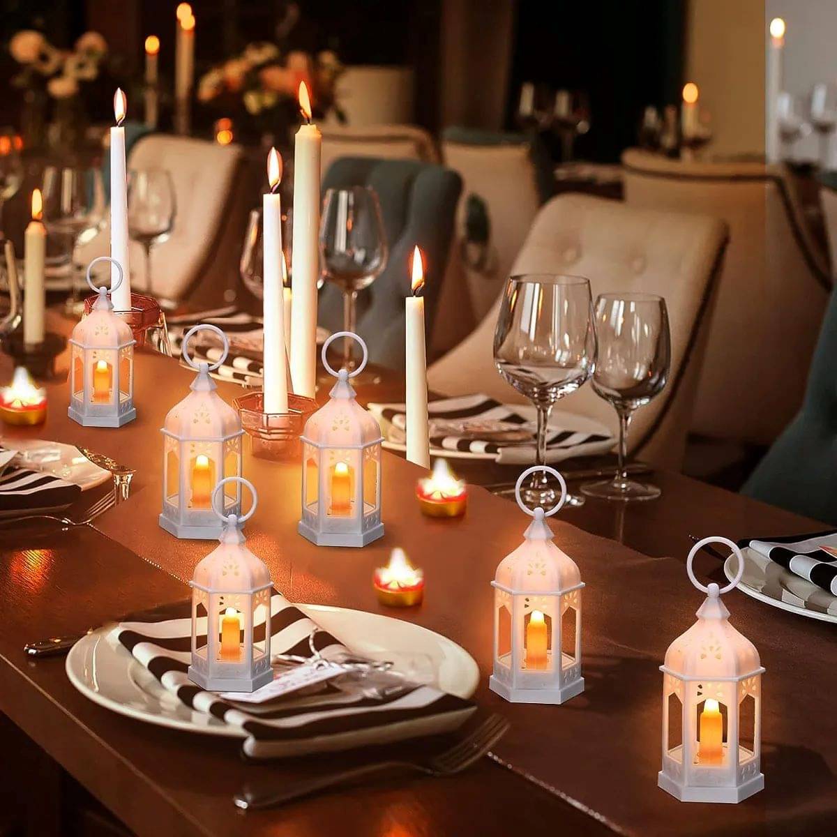     			Adorazone White LED Tea Light Candle 10 cm ( Pack of 2 )