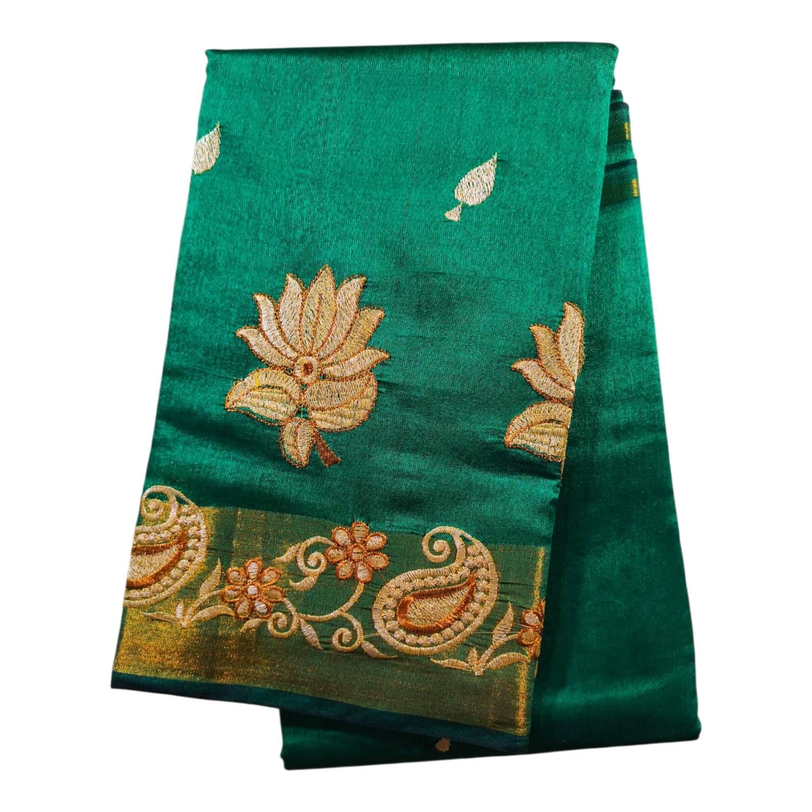     			Anaya Saree Art Silk Embroidered Baluchari Saree With Unstitched Blouse Piece ( Multicolor )