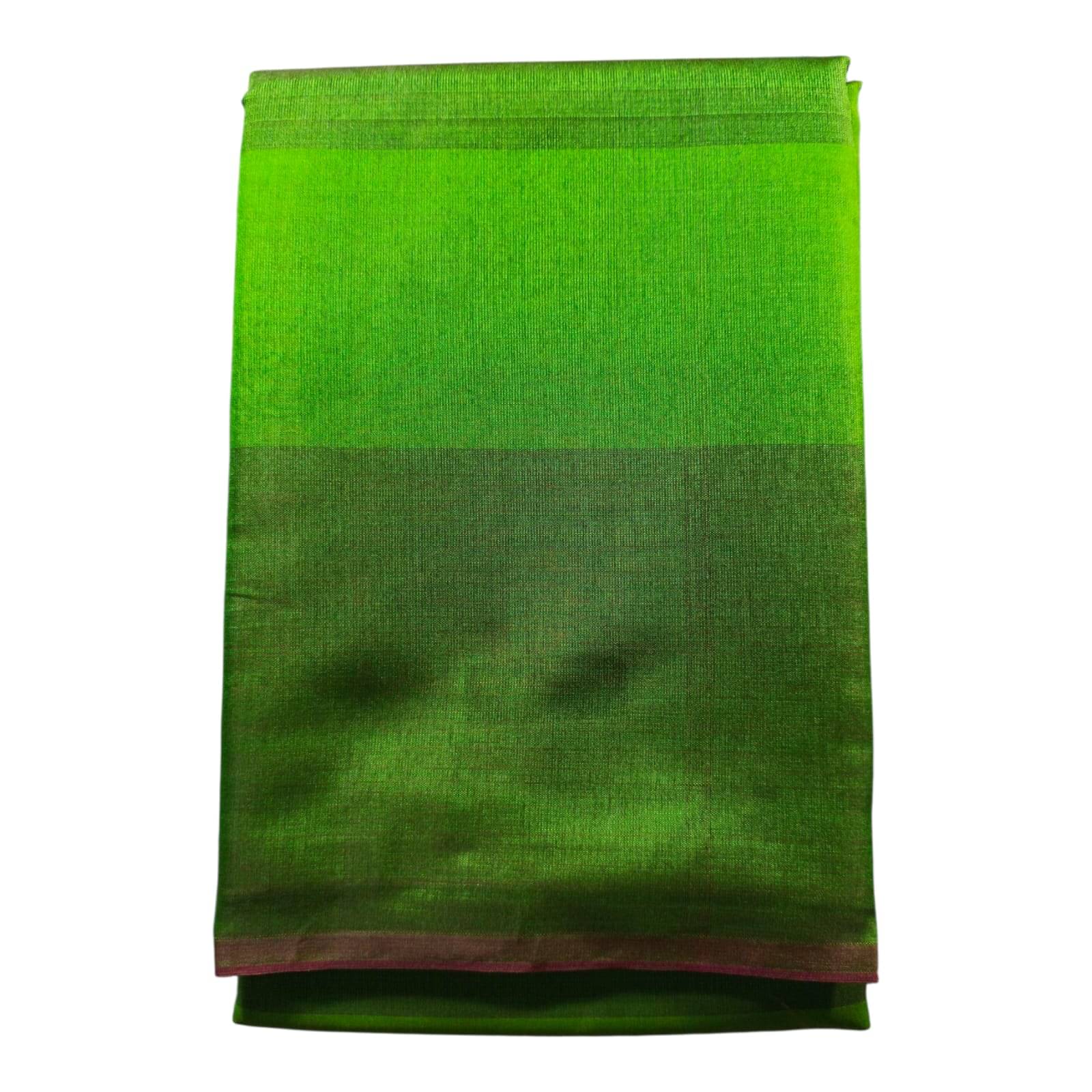 Anaya Saree Art Silk Self Design Baluchari Saree With Unstitched Blouse Piece ( Fluorescent Green )     			Anaya Saree Art Silk Self Design Baluchari Saree With Unstitched Blouse Piece ( Fluorescent Green )
