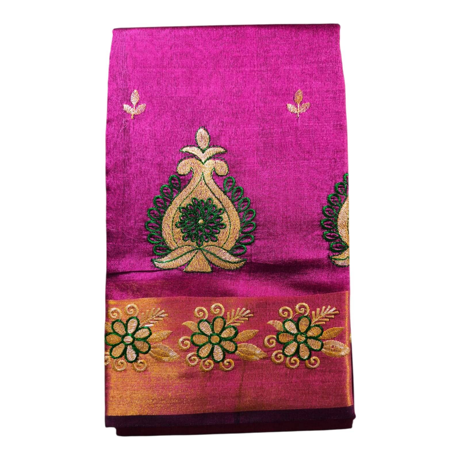     			Anaya Saree Art Silk Self Design Baluchari Saree With Unstitched Blouse Piece ( Multicolor )
