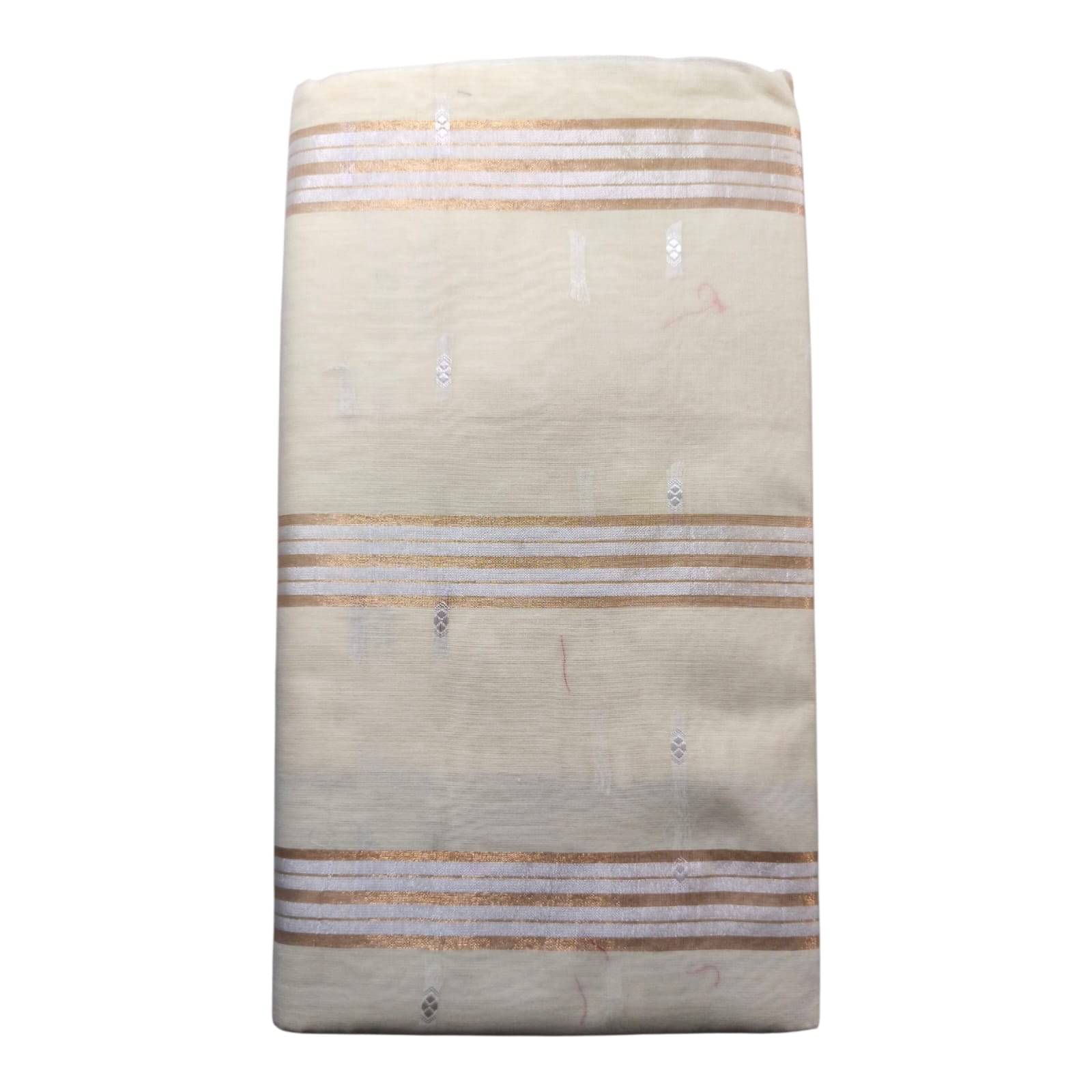 Anaya Saree Cotton Self Design Jamdani Saree With Unstitched Blouse Piece ( Cream ) Anaya Saree Cotton Self Design Jamdani Saree With Unstitched Blouse Piece ( Cream )