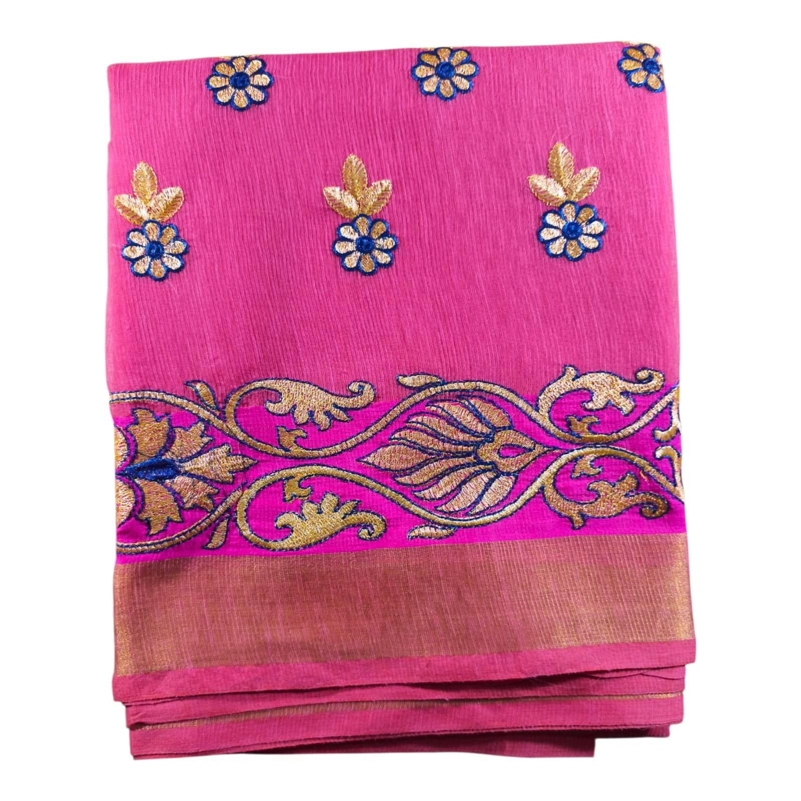     			Anaya Saree Cotton Self Design Banarasi saree With Unstitched Blouse Piece ( Multicolor )