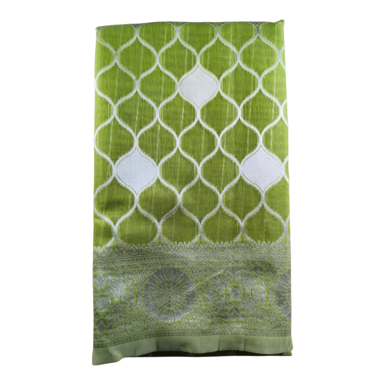     			Anaya Saree Cotton Silk Self Design Banarasi saree With Unstitched Blouse Piece ( Fluorescent Green )