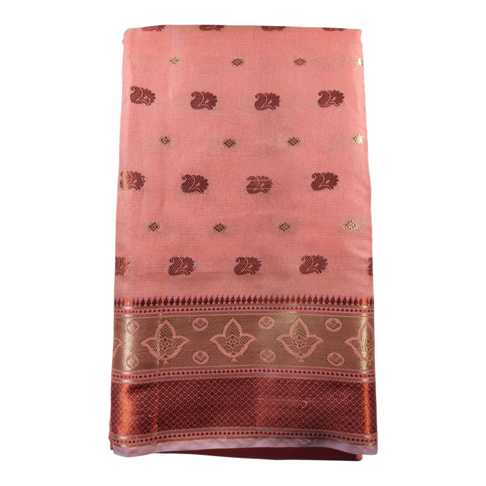 Anaya Saree Cotton Silk Self Design Banarasi saree With Unstitched Blouse Piece ( Multicolor ) Anaya Saree Cotton Silk Self Design Banarasi saree With Unstitched Blouse Piece ( Multicolor )