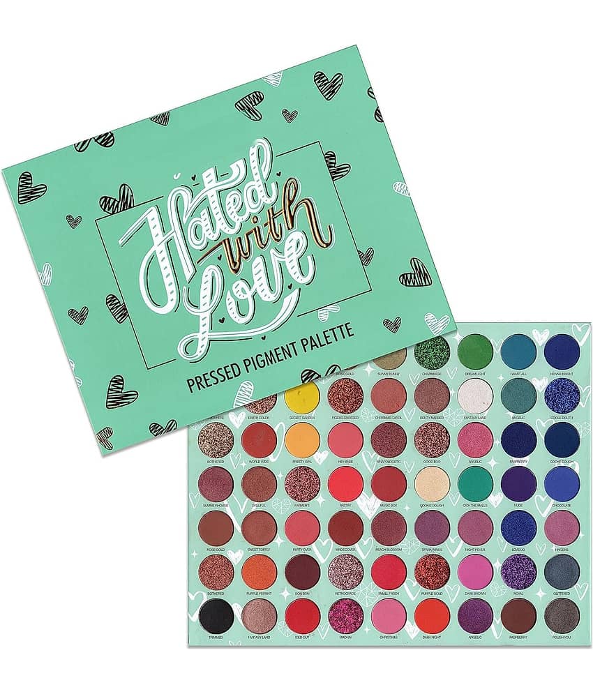 BLUSHIS Beauty 63 Color Matte Shimmer Glitter Hated with Love Eye Shadow Palette Combo - Makeup - Eyes | Buy online on ZillyBuy