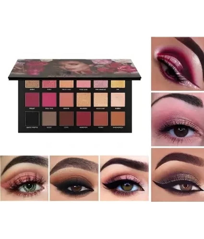 BLUSHIS Nude Eyeshadow Palette 18 shades Multicolor Matte & Shimmery Finish - Makeup - Eyes | Buy online on ZillyBuy
