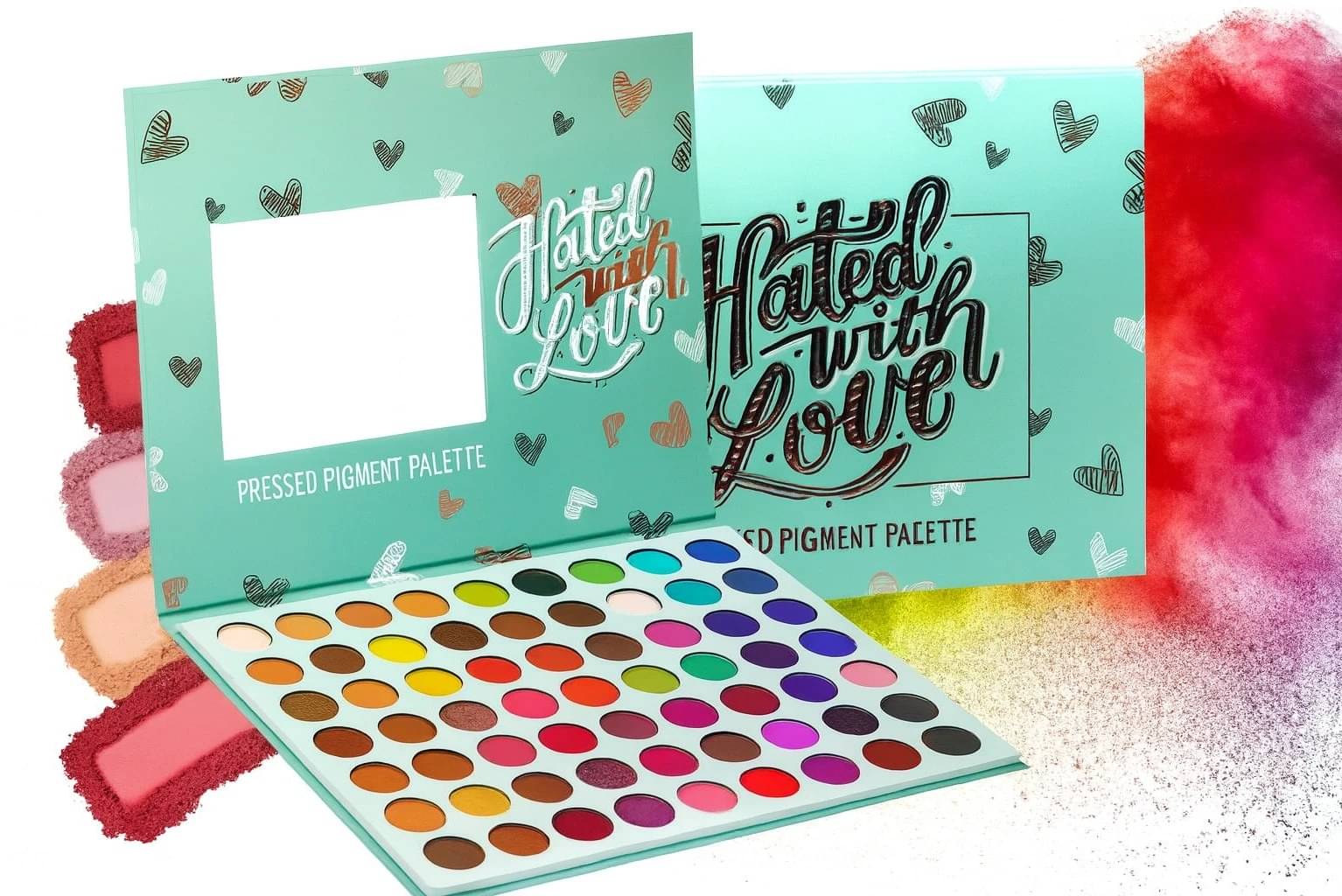 BLUSHIS Beauty Glazed Eyeshadow Palette 60 Colors Mattes Finish High Pigmented Color Palette     			BLUSHIS Beauty Glazed Eyeshadow Palette 60 Colors Mattes Finish High Pigmented Color Palette