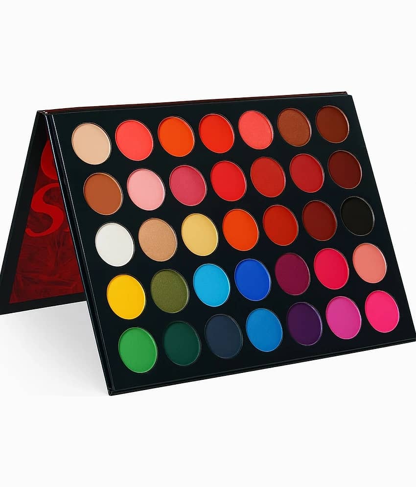 BLUSHIS Multicolour Bold and Vibrant Eyeshadow Palette 35 Shades - Makeup - Eyes | Buy online on ZillyBuy