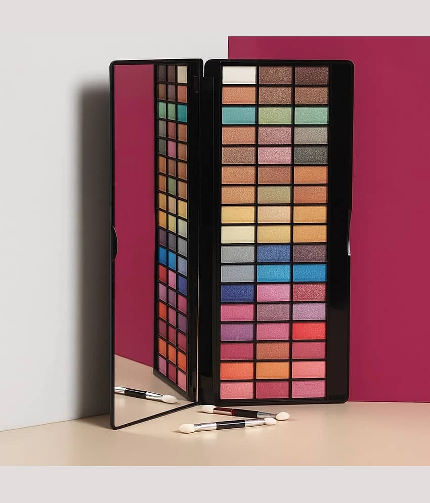 BLUSHIS Beauty Eyeshadow Palette 51 Colors Mattes And Shimmers High Pigmented Color Palette With Applicator - Makeup - Eyes | Buy online on ZillyBuy