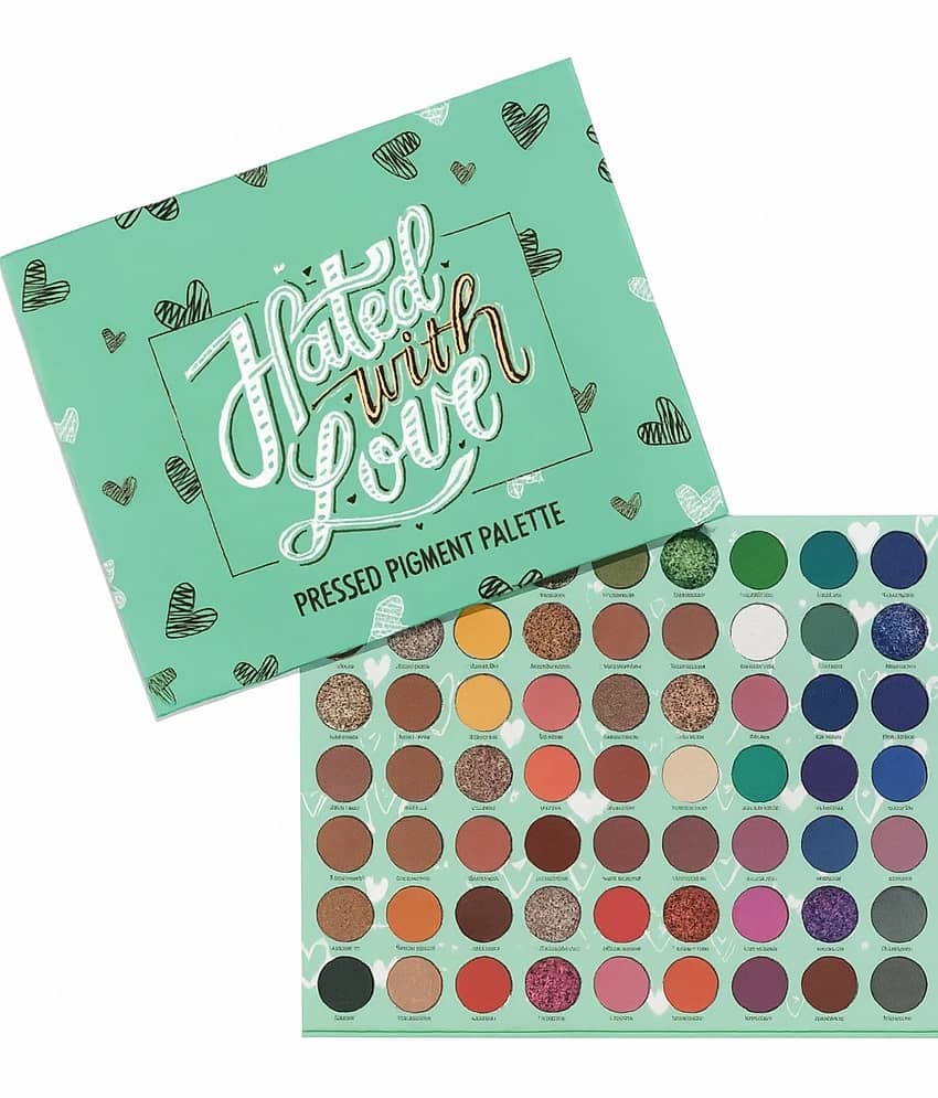 BLUSHIS Beauty 63 Color Matte Shimmer Glitter Hated with Love Eye Shadow Palette Combo - Makeup - Eyes | Buy online on ZillyBuy