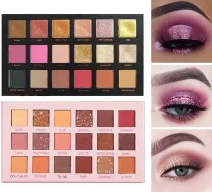 BLUSHIS Beauty Dark and Nude Multicolor Highly Pigmented Eyeshadow Palette Combo Set 36 Shades BLUSHIS Beauty Dark and Nude Multicolor Highly Pigmented Eyeshadow Palette Combo Set 36 Shades