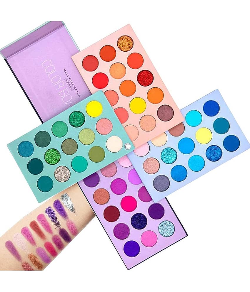 BLUSHIS Beauty Glazed Eyeshadow Palette 60 Colors Mattes And Shimmers High Pigmented Color Palette - Makeup - Eyes | Buy online on ZillyBuy