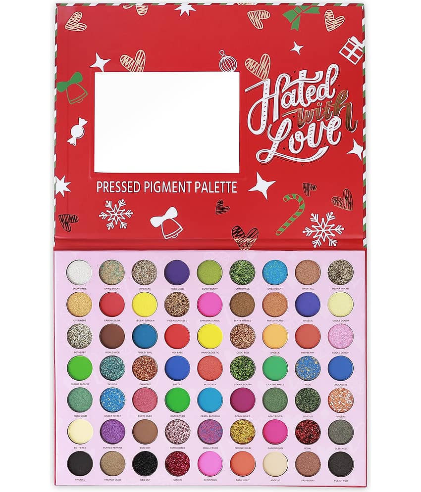 BLUSHIS Beauty 63 Color Matte Shimmer Glitter Hated with Love Eye Shadow Palette Combo - Makeup - Eyes | Buy online on ZillyBuy