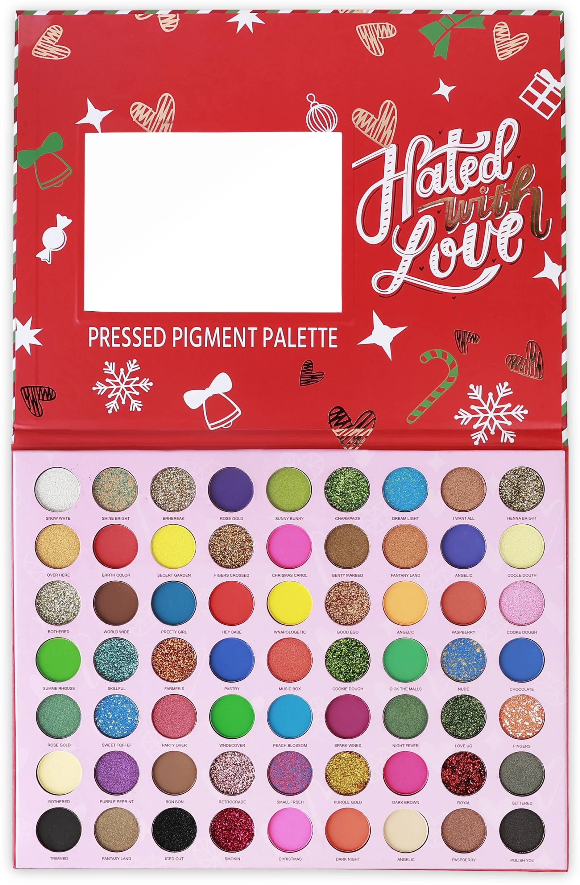 BLUSHIS 63 Color Pressed Pigment Eyeshadow Palette, 200gms     			BLUSHIS 63 Color Pressed Pigment Eyeshadow Palette, 200gms