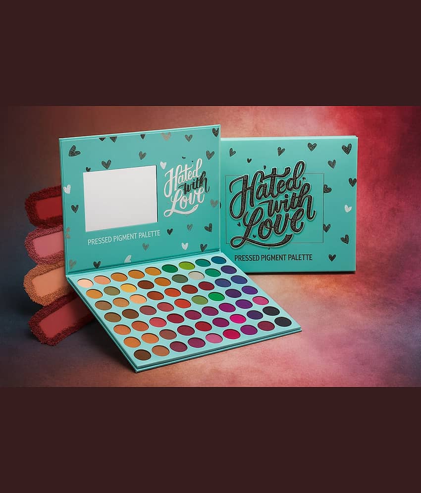 BLUSHIS Beauty 63 Color Matte Shimmer Glitter Hated with Love Eye Shadow Palette Combo - Makeup - Eyes | Buy online on ZillyBuy