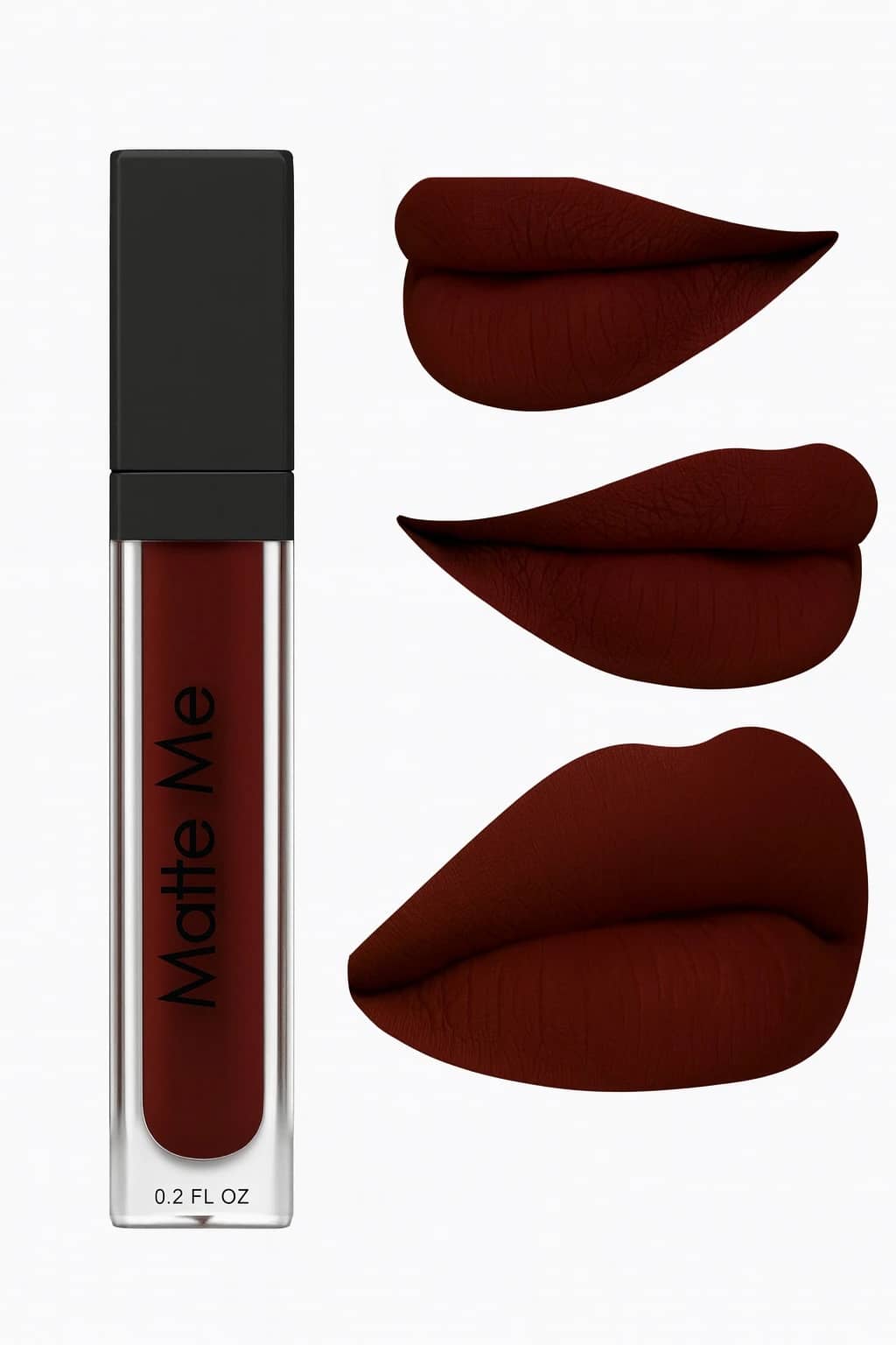 Beauty Women Maroon Matte Smudge Free Liquid Lipstick ( Pack of 1 )