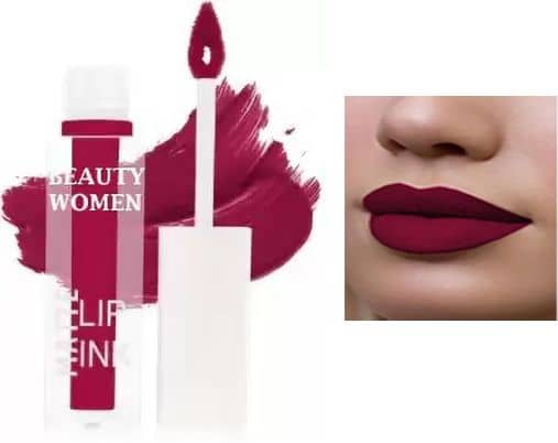 Beauty Women Pink Matte Smudge Free Liquid Lipstick ( Pack of 1 )