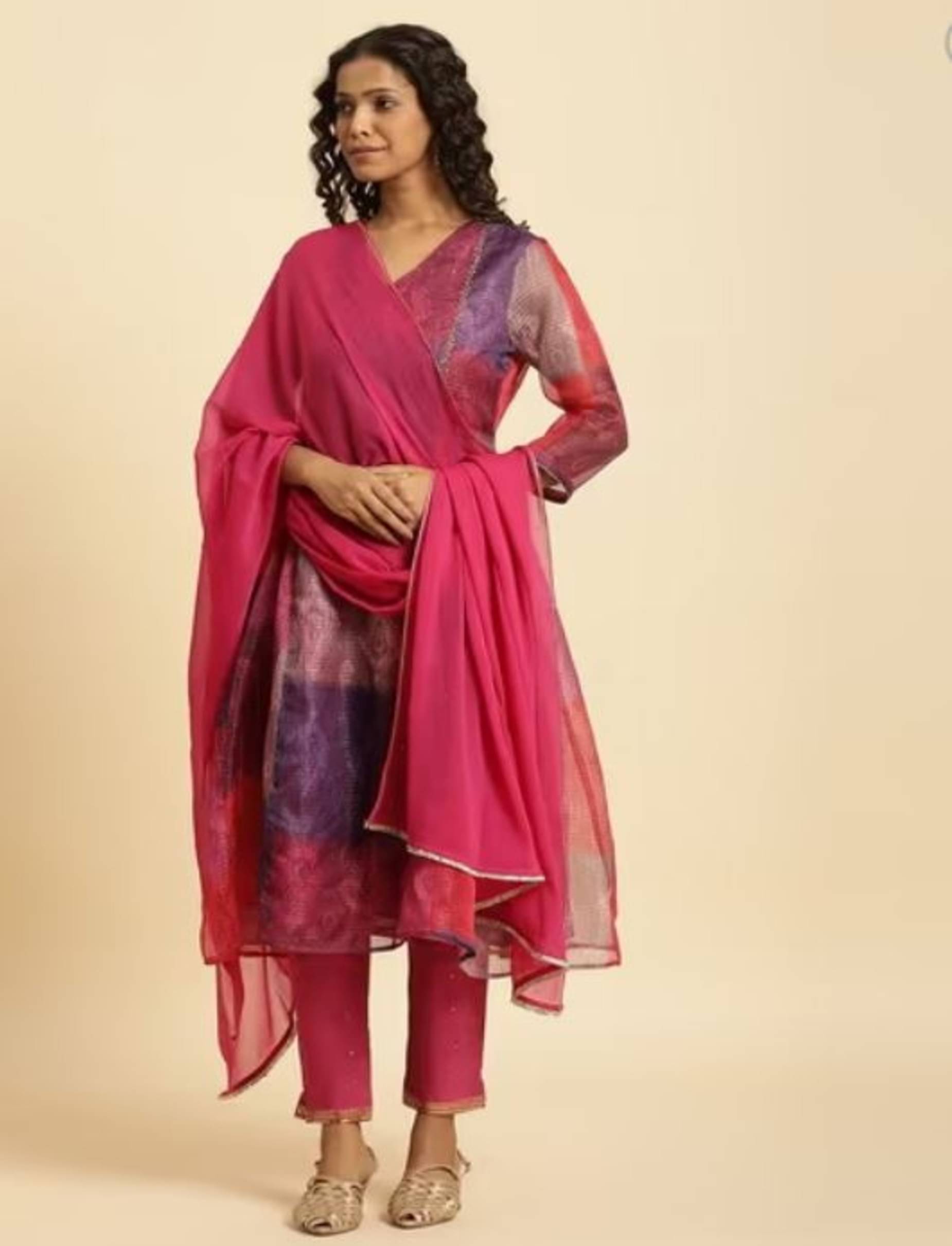     			Blushe Chiffon Women Dupatta ( Red , Pack of 1 )