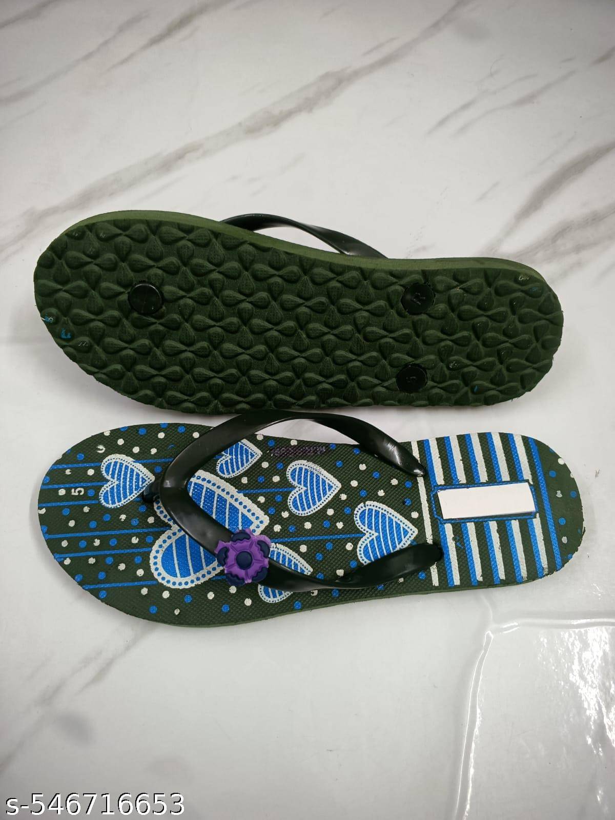     			CHINMOY Green Women's Daily Slipper