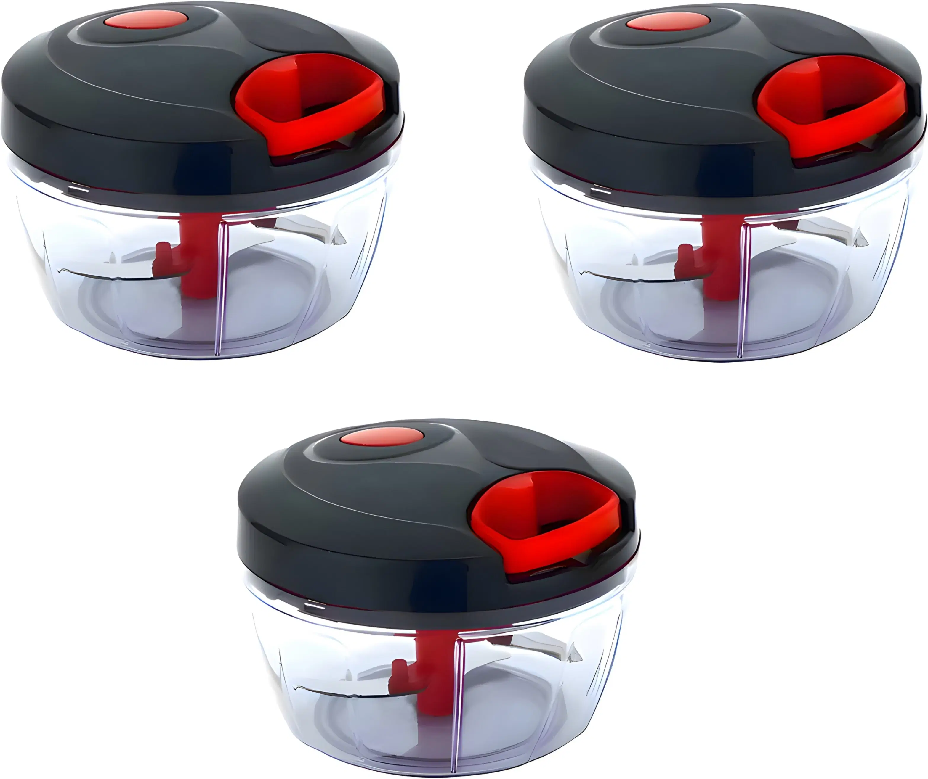 Compact & Powerful Manual Hand Held Chopper To Chop Vegetable & Fruit Chopper (3 Pcs Handy Chopper) Compact & Powerful Manual Hand Held Chopper To Chop Vegetable & Fruit Chopper (3 Pcs Handy Chopper)