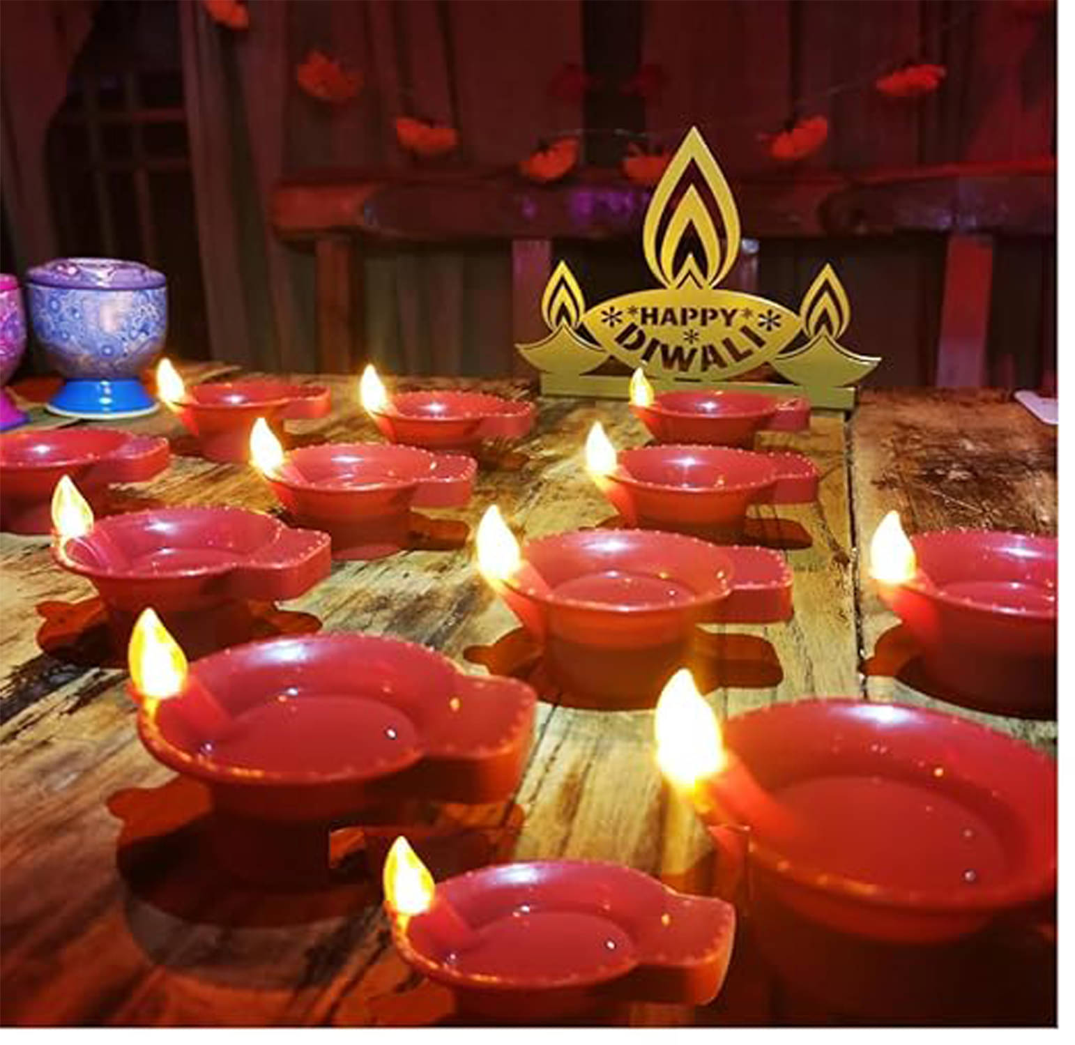     			Deals kart delhi Plastic Electric Diya - Pack of 24