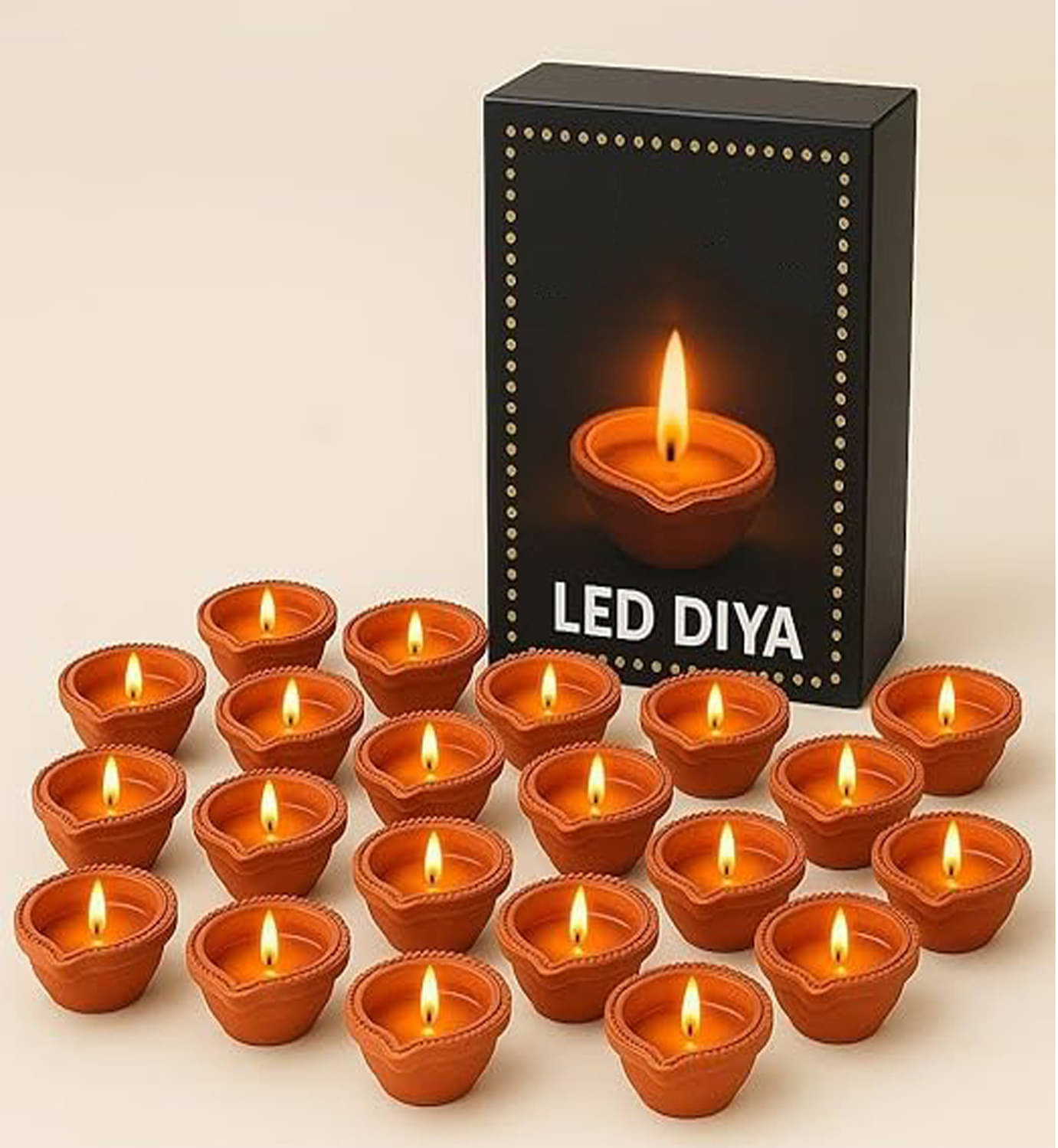     			Deals kart delhi Plastic Electric Diya - Pack of 24
