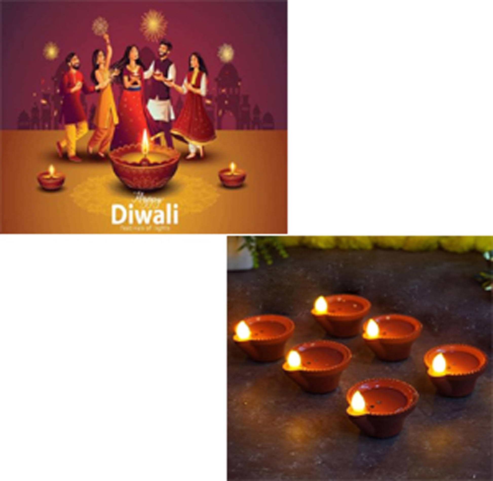     			Deals kart delhi Plastic Electric Diya - Pack of 6