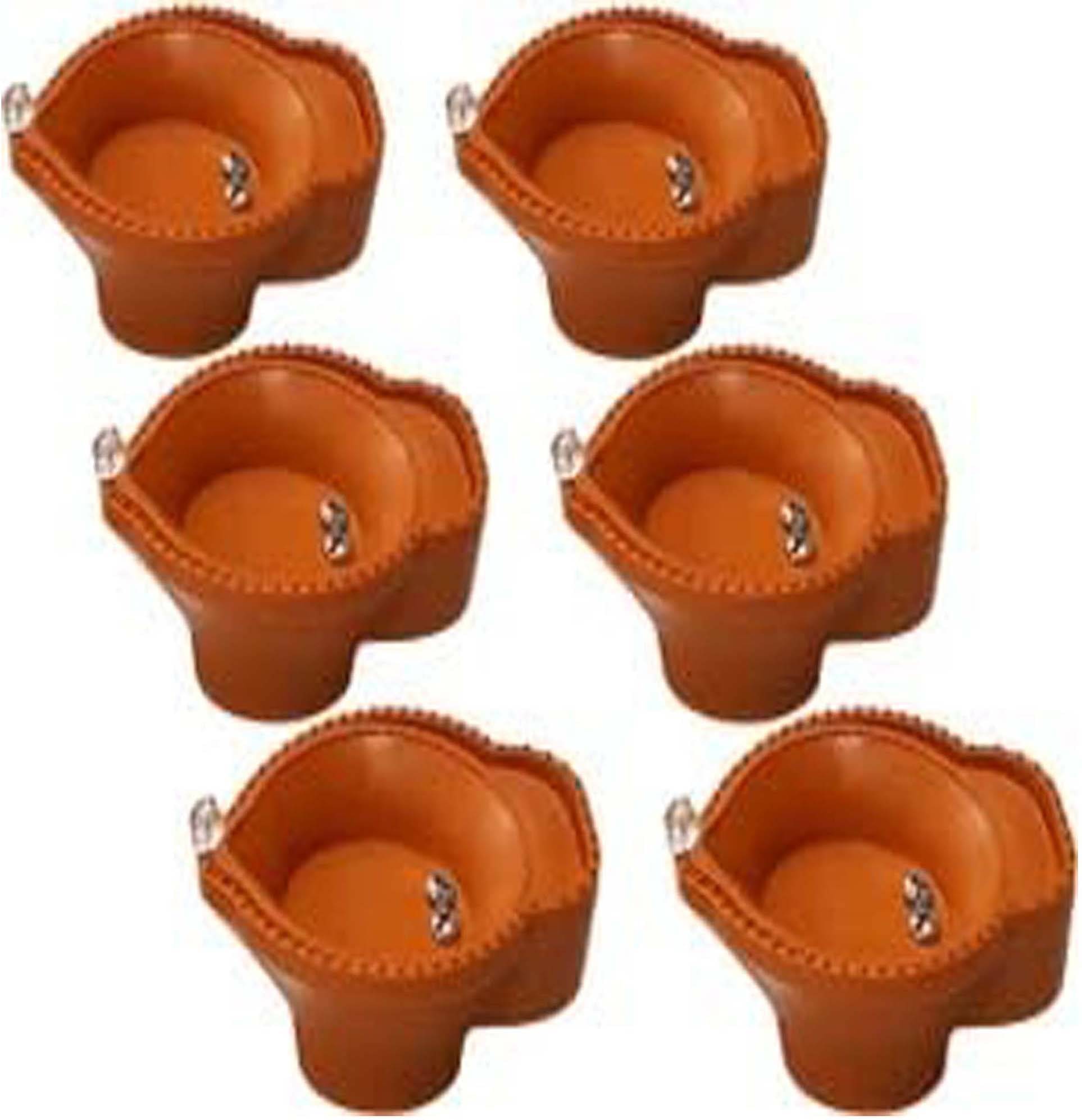     			Deals kart delhi Plastic Electric Diya - Pack of 6