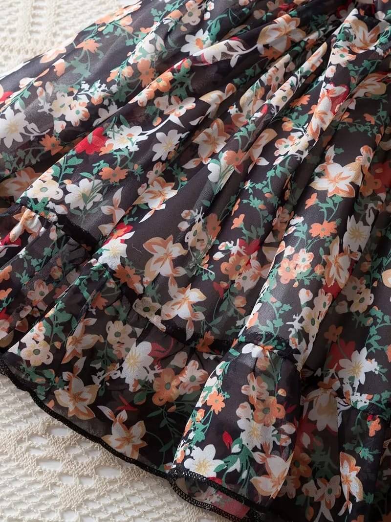 EARTH  SPARROW Georgette Frock For Baby Girls ( Pack of 1 , Black )     			EARTH  SPARROW Georgette Frock For Baby Girls ( Pack of 1 , Black )