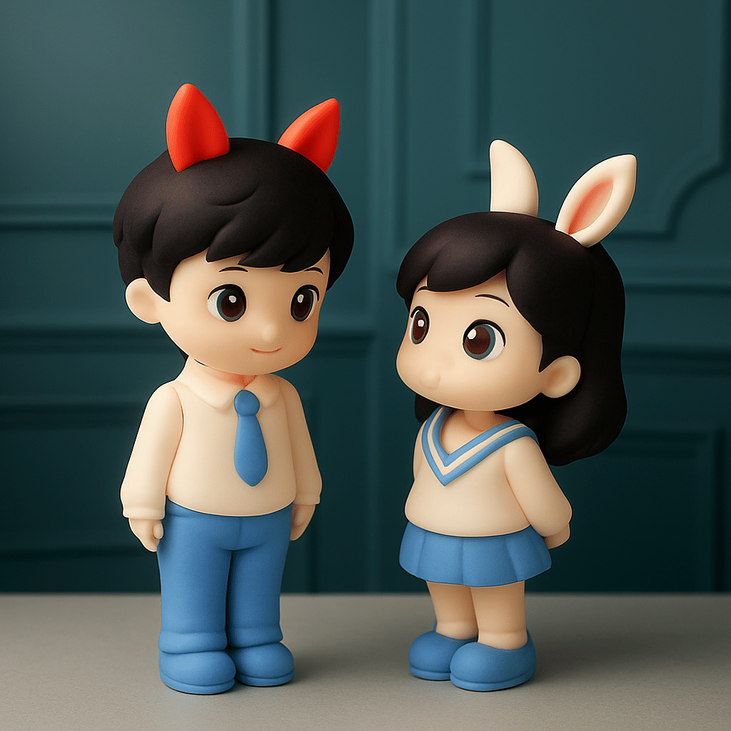 Exopick Rabbit Ears Couple Miniature Showpiece- Best for Valentine Gift, Home Decor Showpieces Exopick Rabbit Ears Couple Miniature Showpiece- Best for Valentine Gift, Home Decor Showpieces