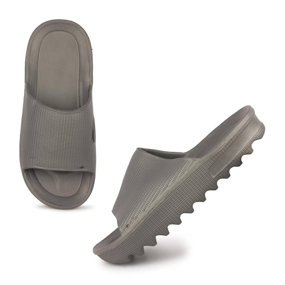     			GENERIC 0 Grey Melange Men's Slide Flip Flop